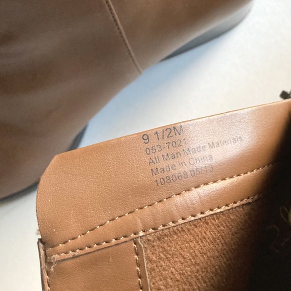 Studio Paolo Faux Leather Brown Zip Up Booties, sz 9.5M - Picture 7 of 11